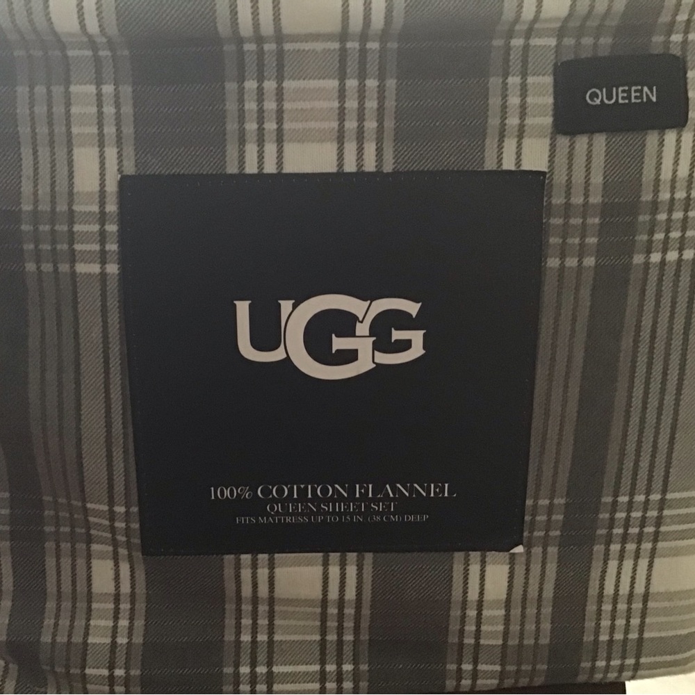 UGG designer plaid sheet sets